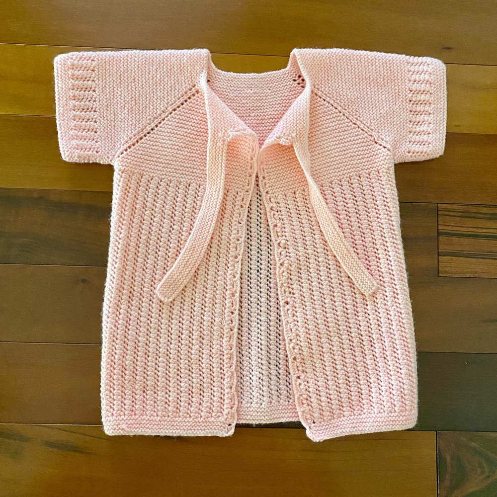 [Handmade] Girls Pink Cardigan